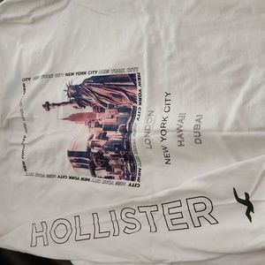 Two Hollister long sleeve medium shirts